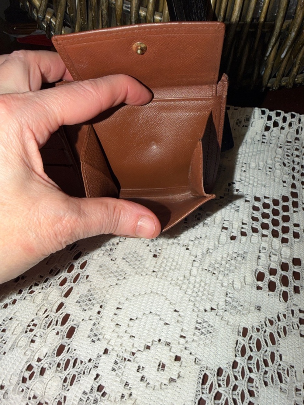 Louis Vuitton Monogram Canvas Wallet - Brown with Tan Accents - Picture 11 of 11
